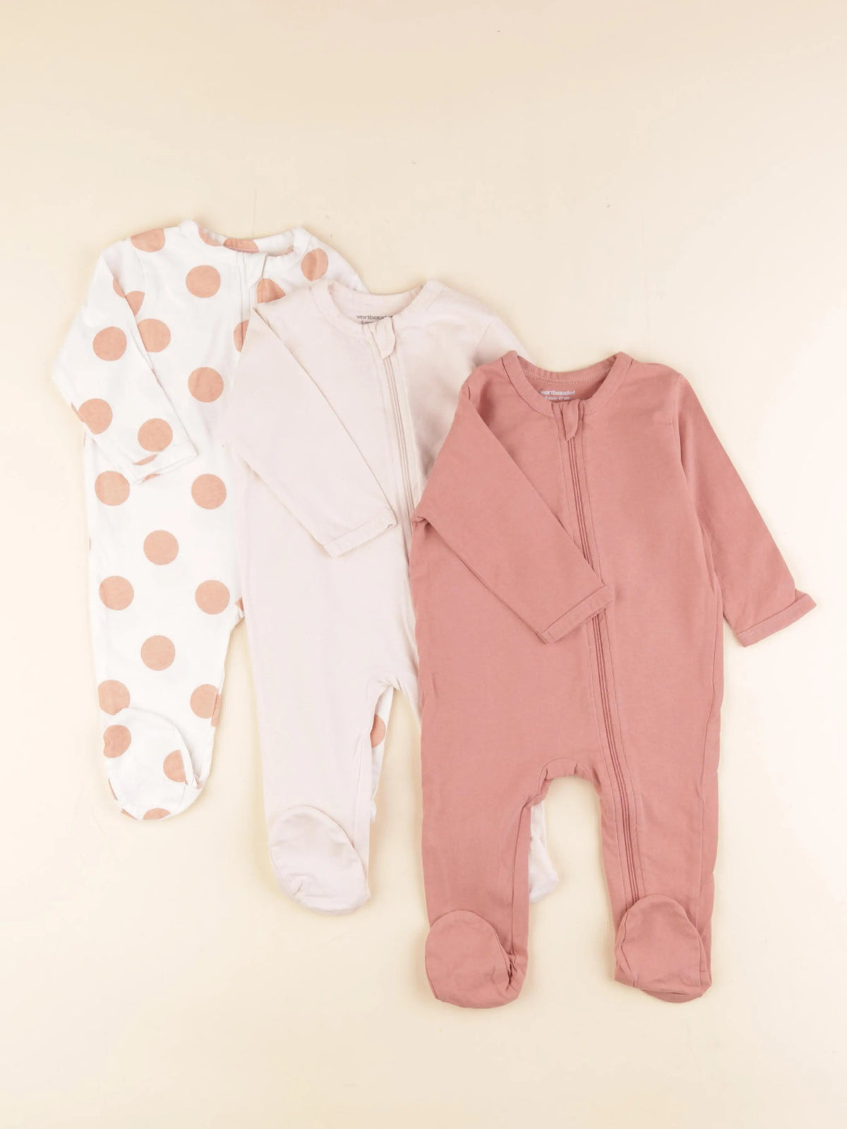 Vertbaudet - pyjama coton rose - 6 mois