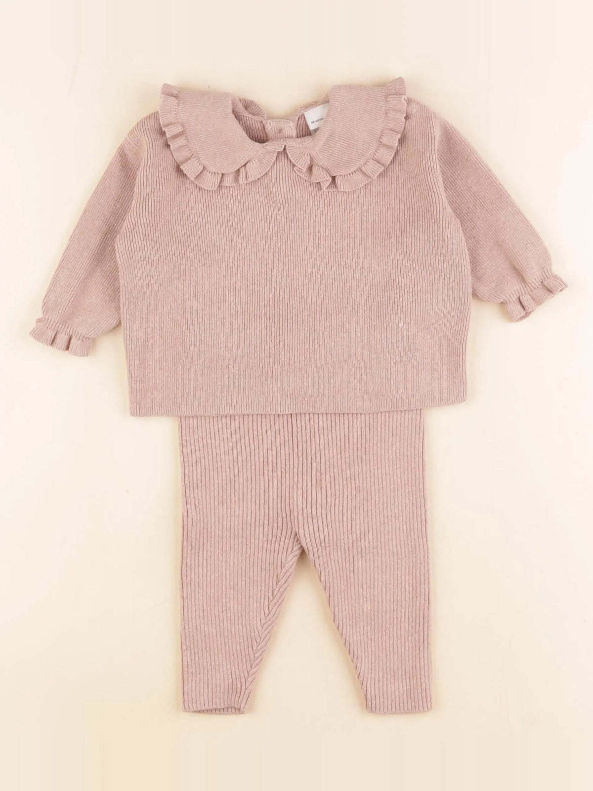 H&M - ensemble rose - 2/4 mois