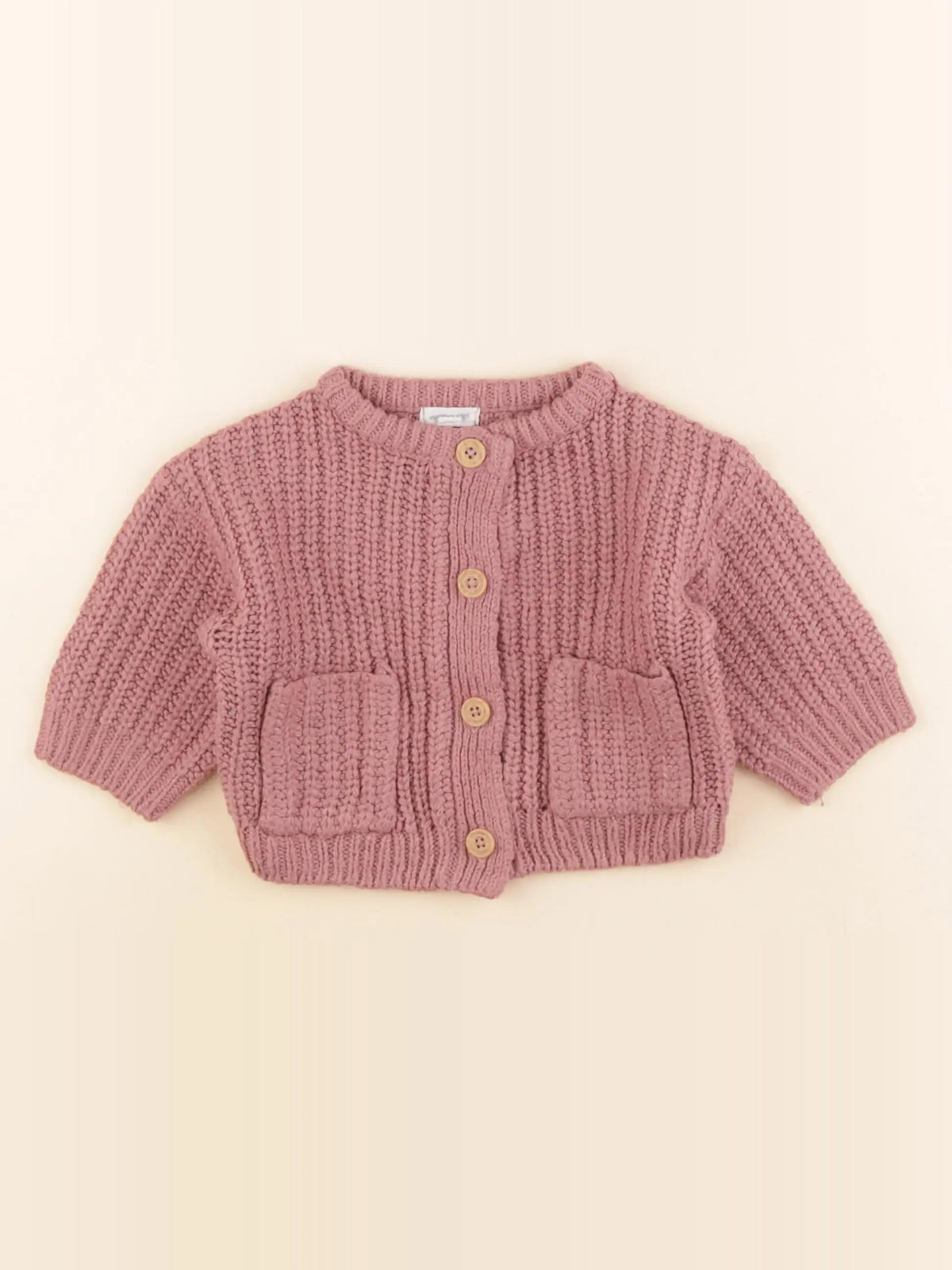 Vertbaudet - gilet rose - 6 mois