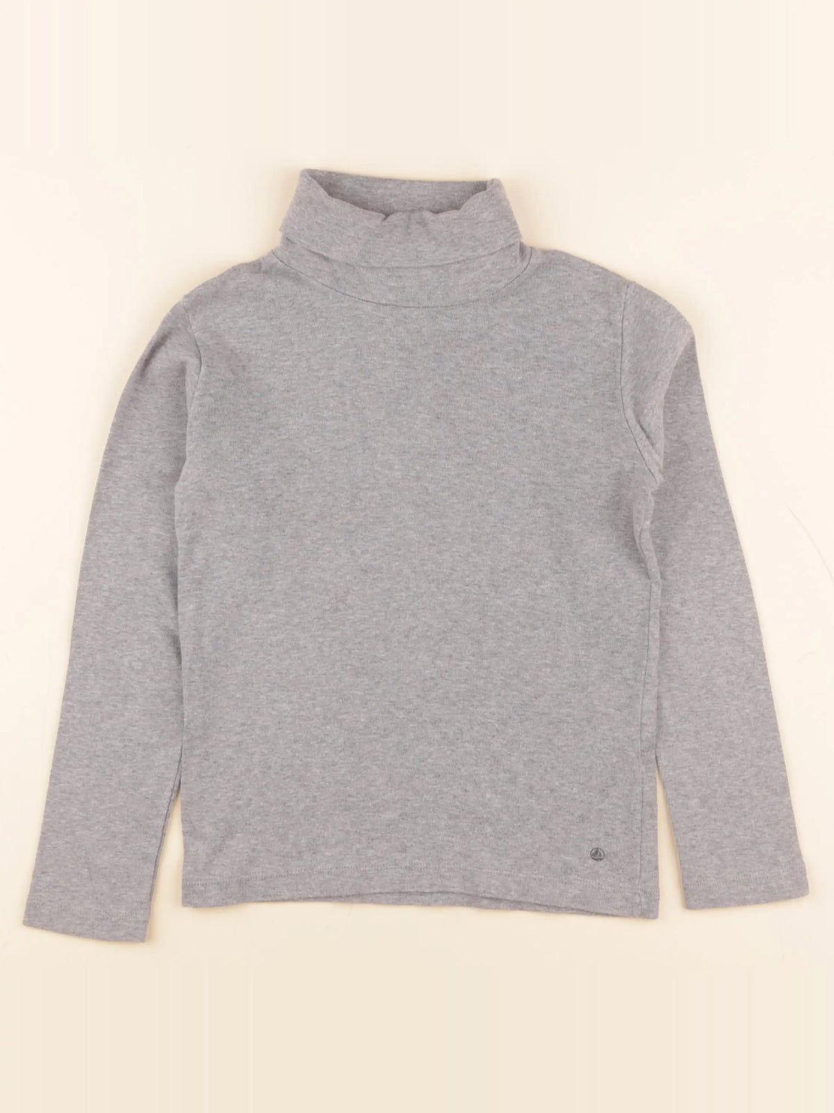 Petit Bateau - sous-pull gris - 8 ans