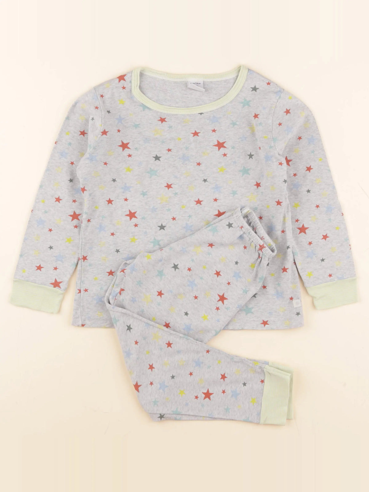 Petit Bateau - pyjama coton gris - 6 ans