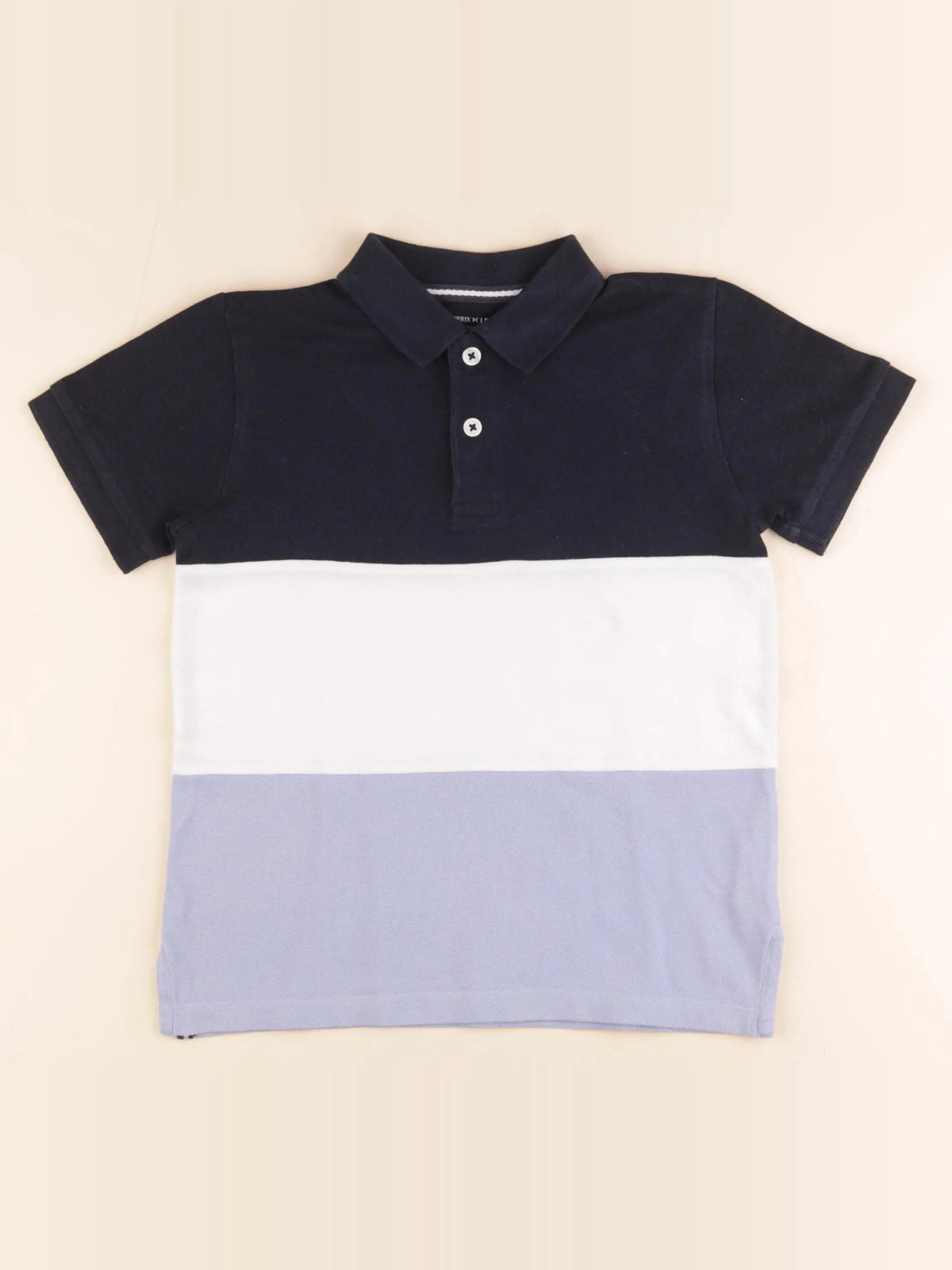 Monoprix - polo bleu - 8 ans