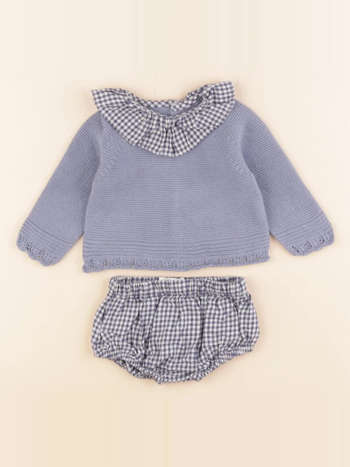 Lola Palacios - ensemble bleu - 3 mois
