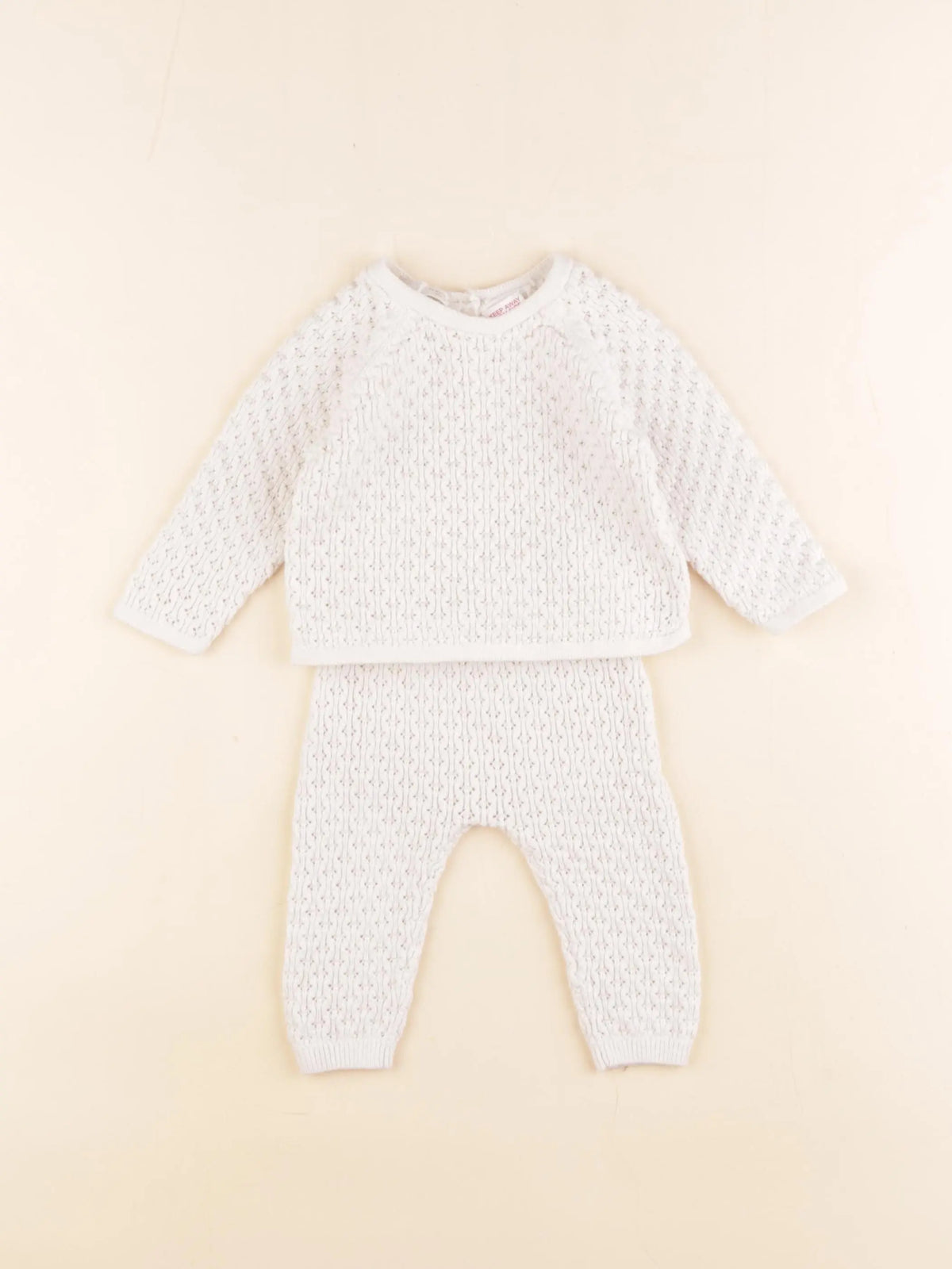 Zara - ensemble beige - 3/6 mois