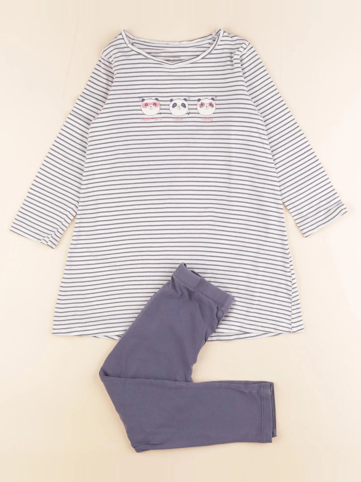 Vertbaudet - pyjama coton bleu - 4 ans