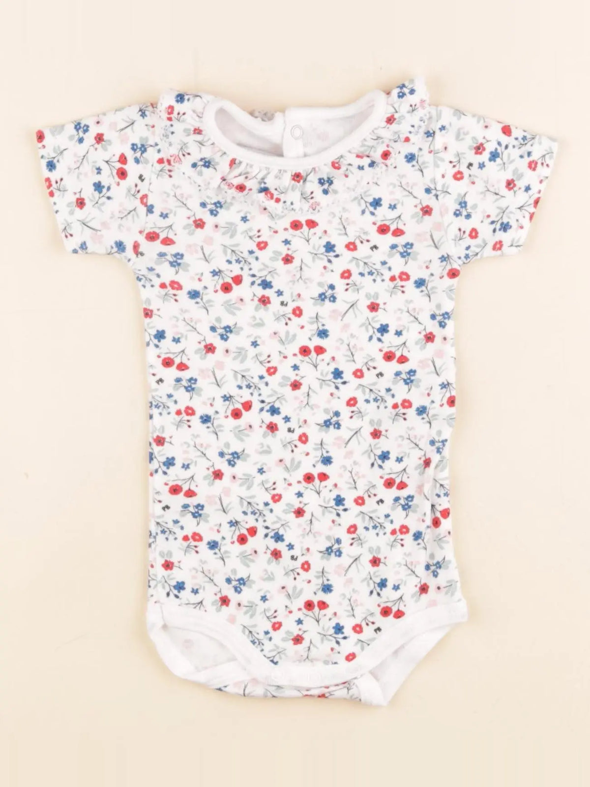 Petit Bateau - body à col multicolore - 3 mois