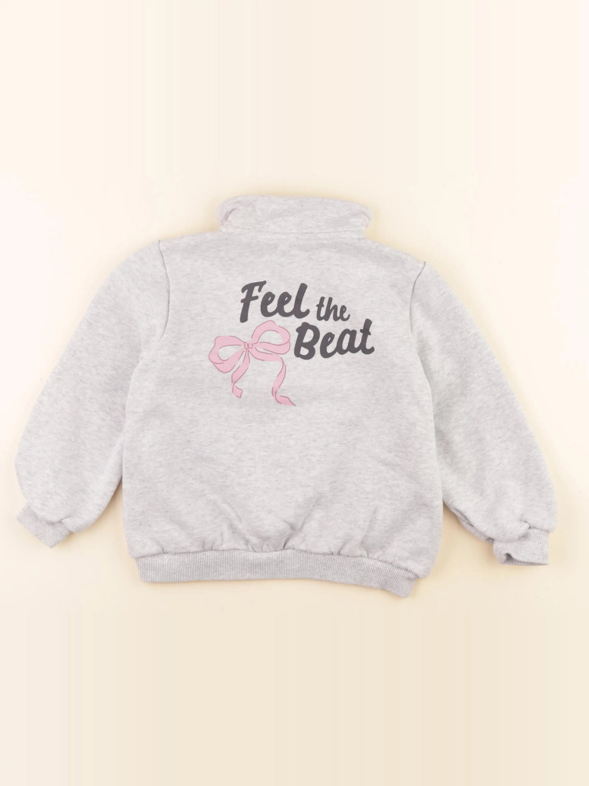 Vertbaudet - sweat imprimé au dos gris - 6 ans