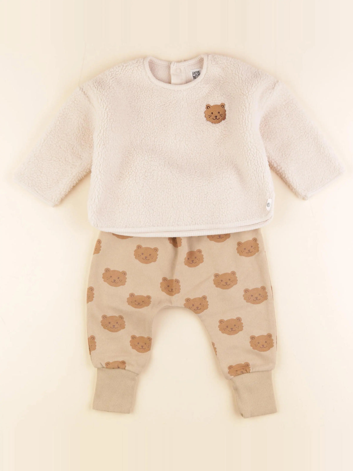 La Redoute - ensemble marron - 12 mois