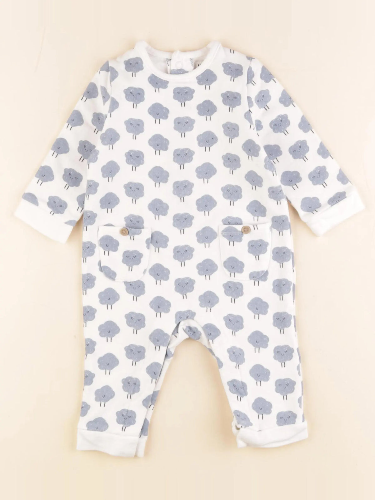 La Redoute - pyjama coton bleu - 9 mois