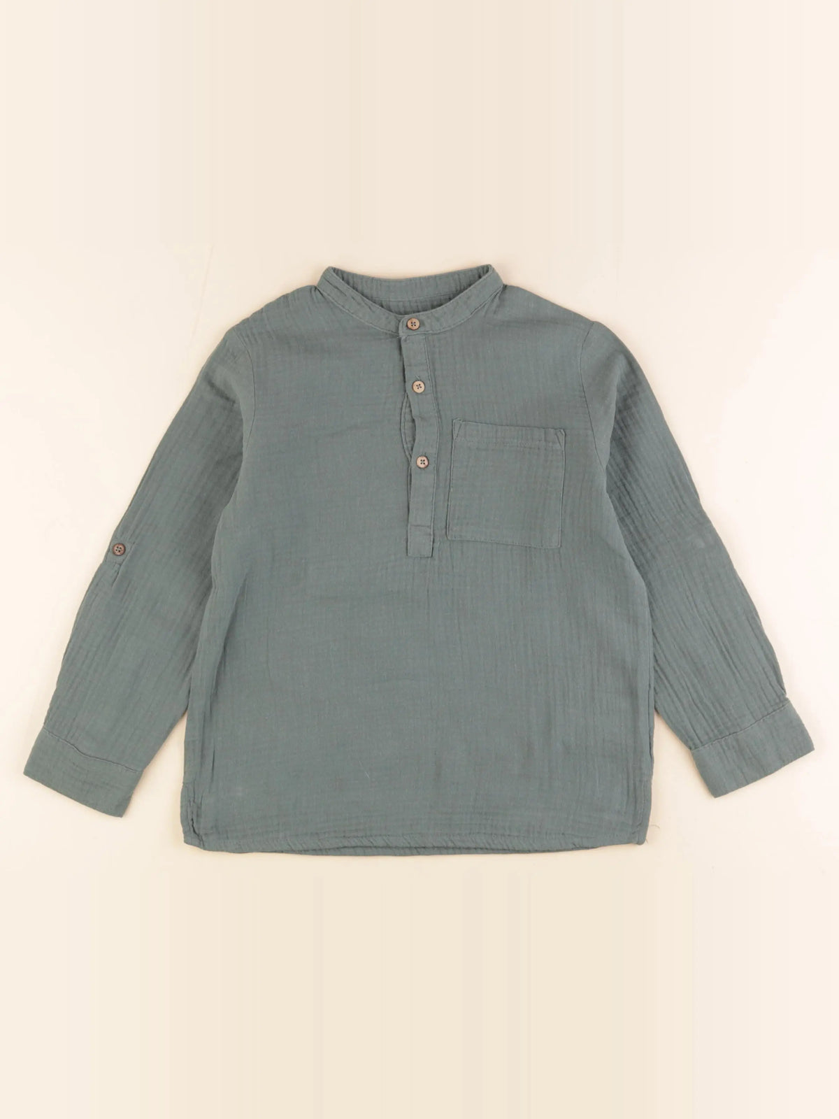 Vertbaudet - chemise vert - 8 ans