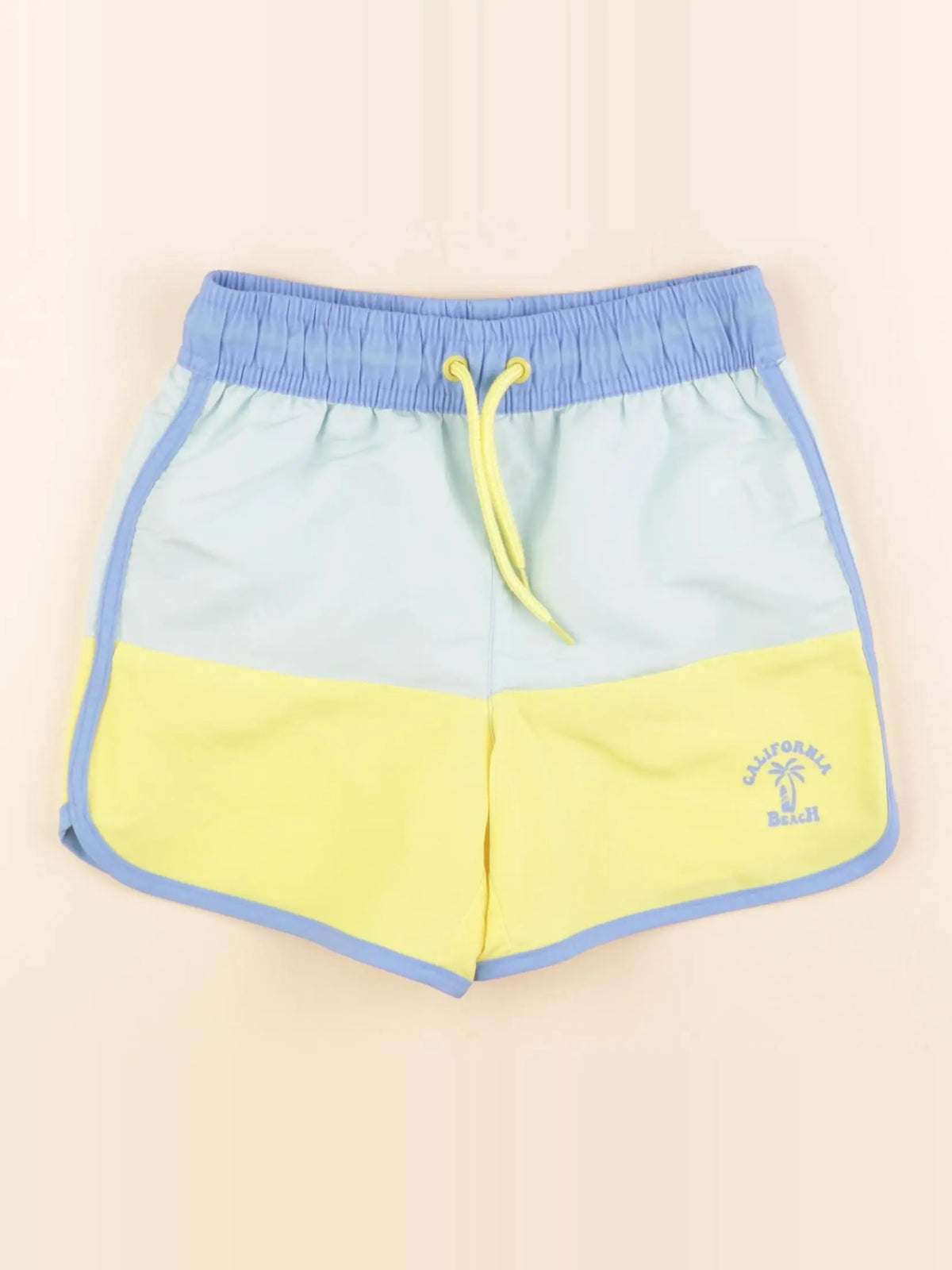 Vertbaudet - maillot de bain bleu, jaune - 6 ans