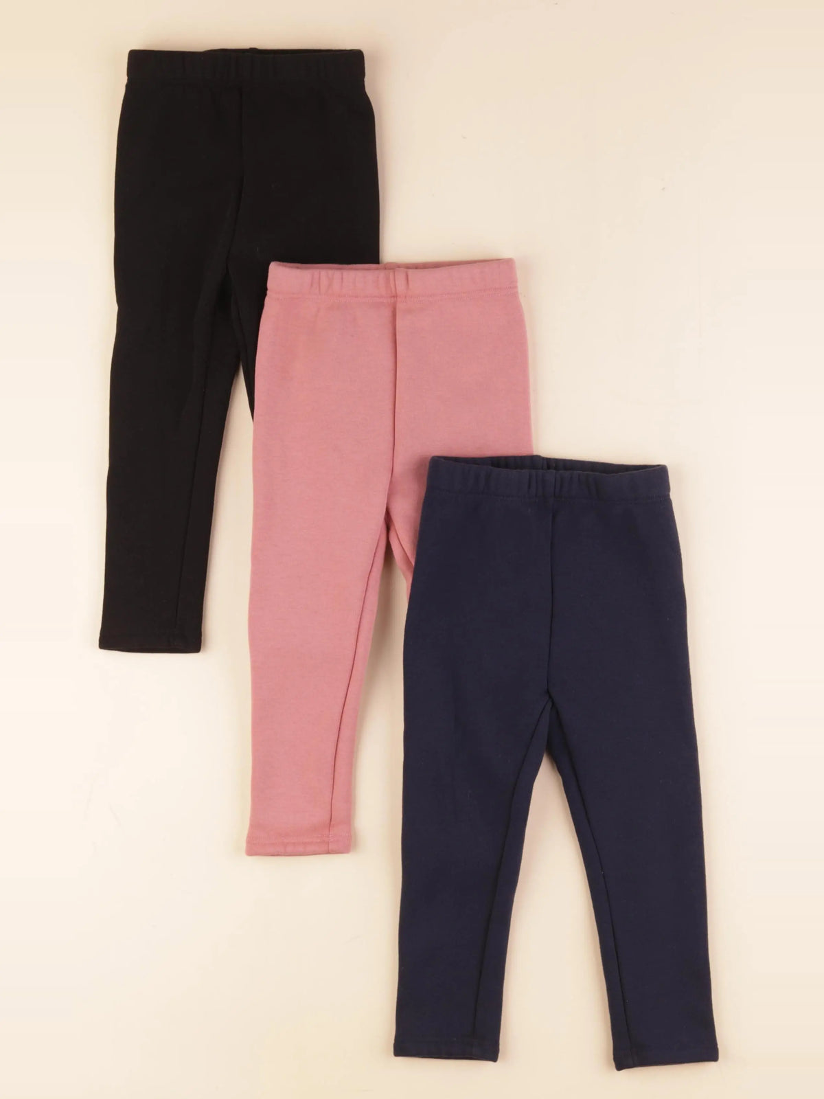 Vertbaudet - lot de 3 leggings bleu, rose - 3 ans