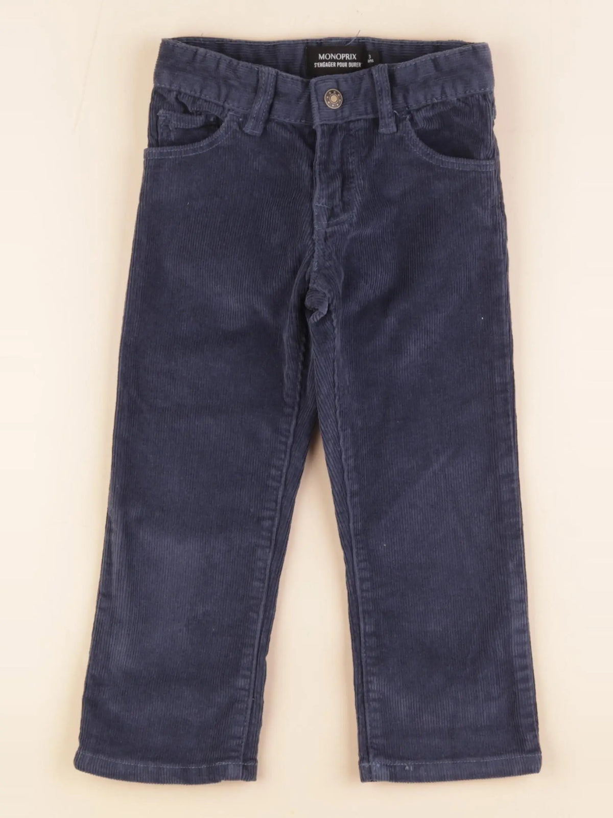 Monoprix - pantalon bleu - 3 ans