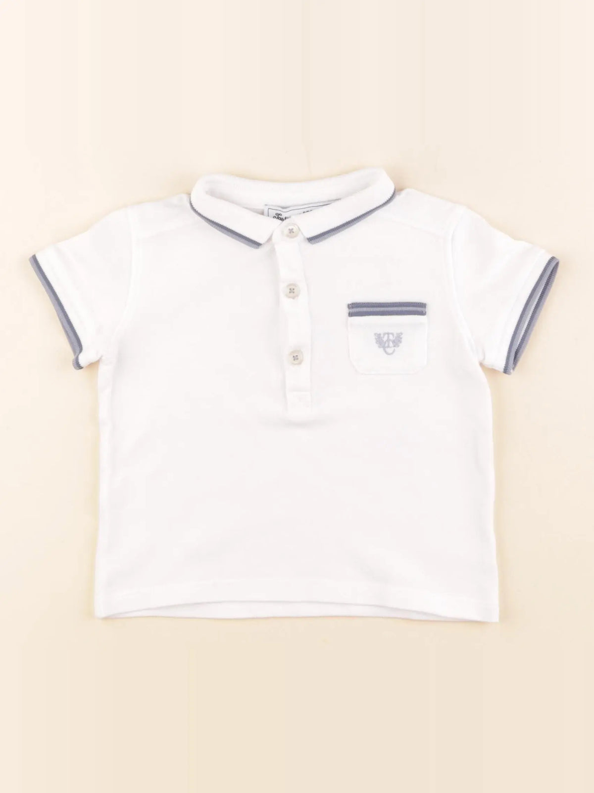 Tartine & Chocolat - polo blanc - 2 ans