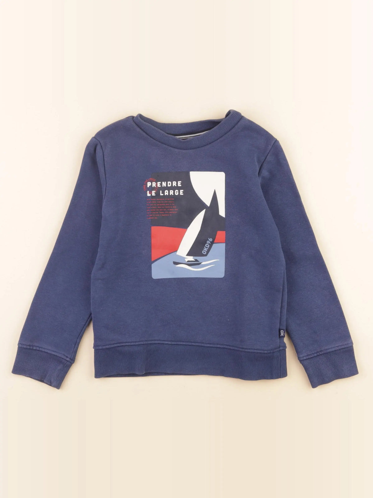 Okaidi - sweat bleu - 4 ans