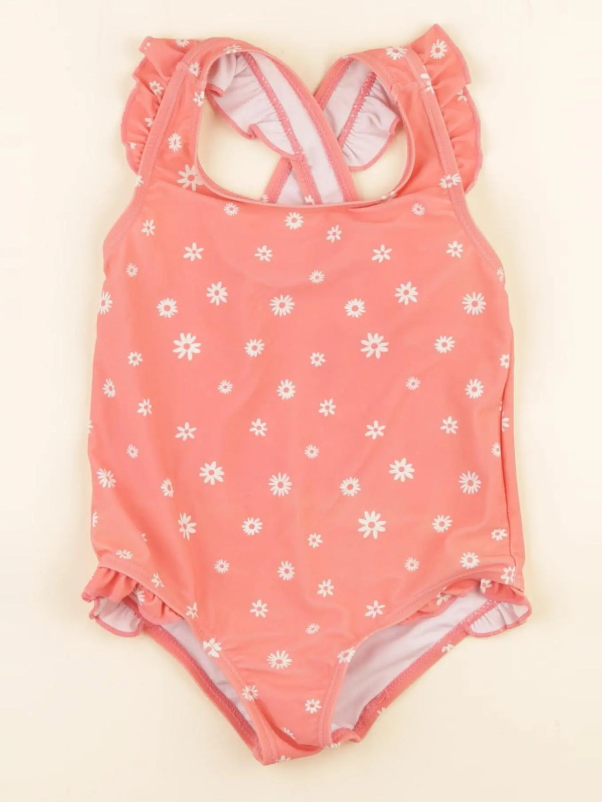 Vertbaudet - maillot de bain orange - 3 ans