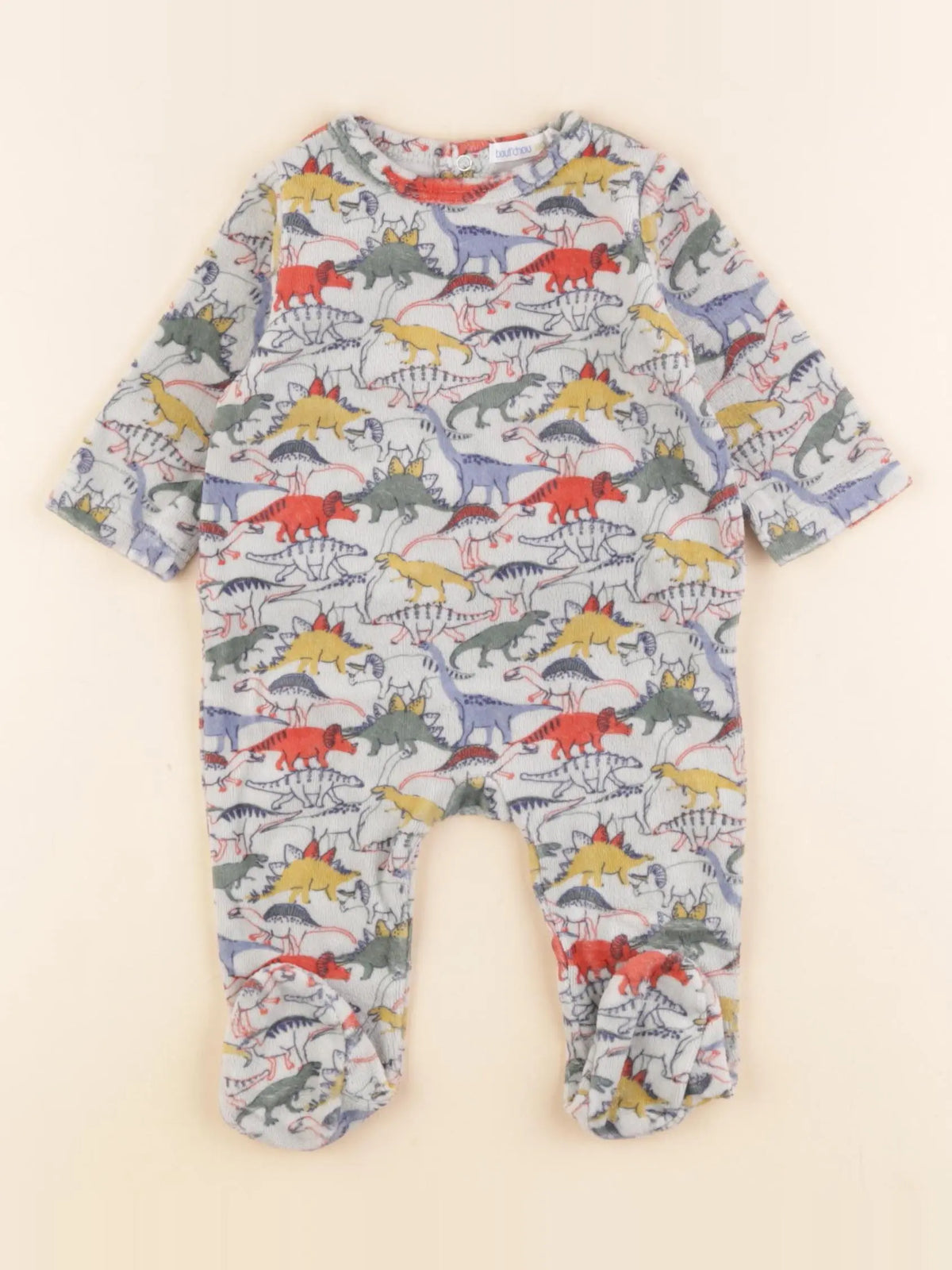 Boutchou - pyjama velours multicolore - 3 mois