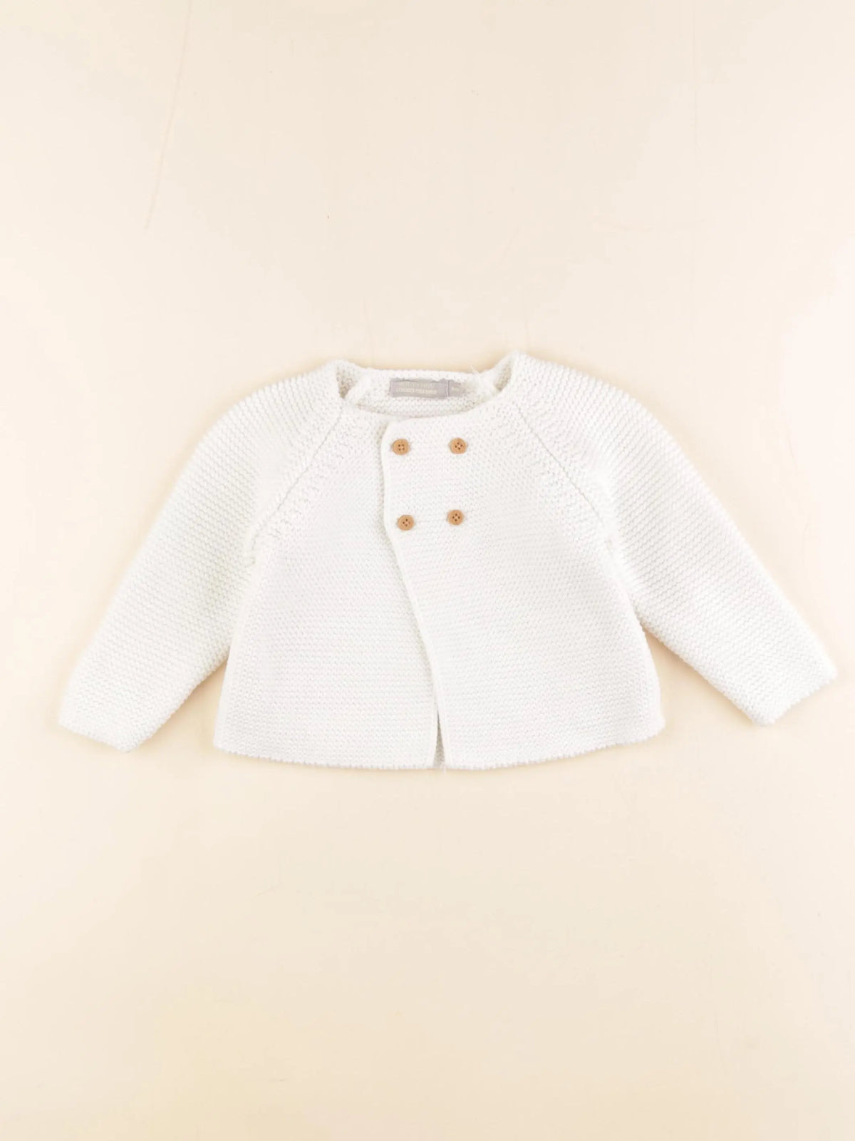 Boutchou - gilet blanc - 9 mois