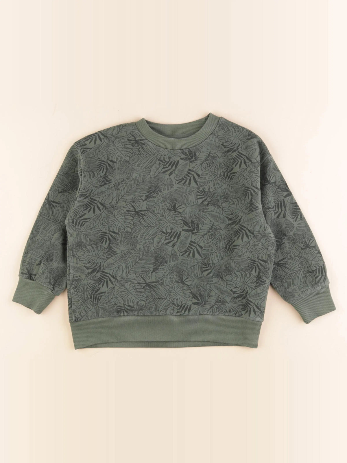 Vertbaudet - sweat vert - 5 ans