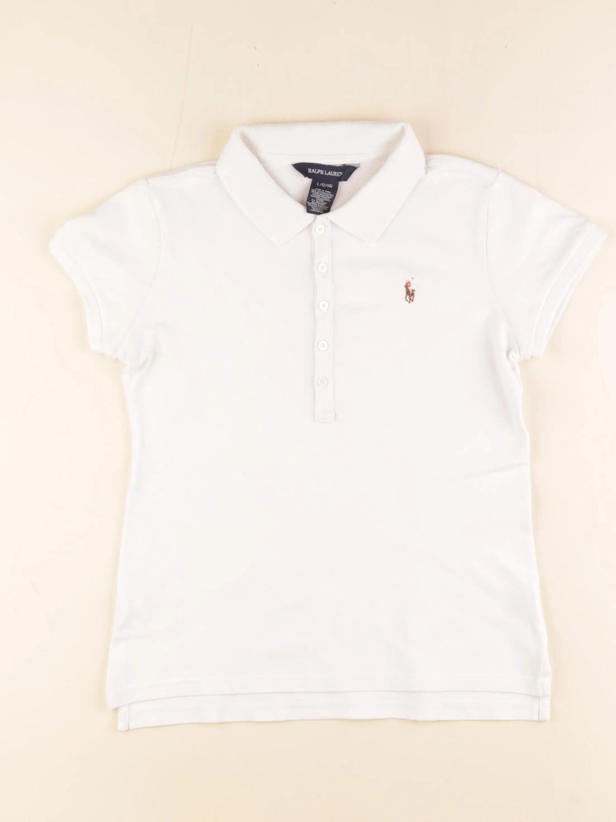 Ralph Lauren - polo blanc - 12/14 ans