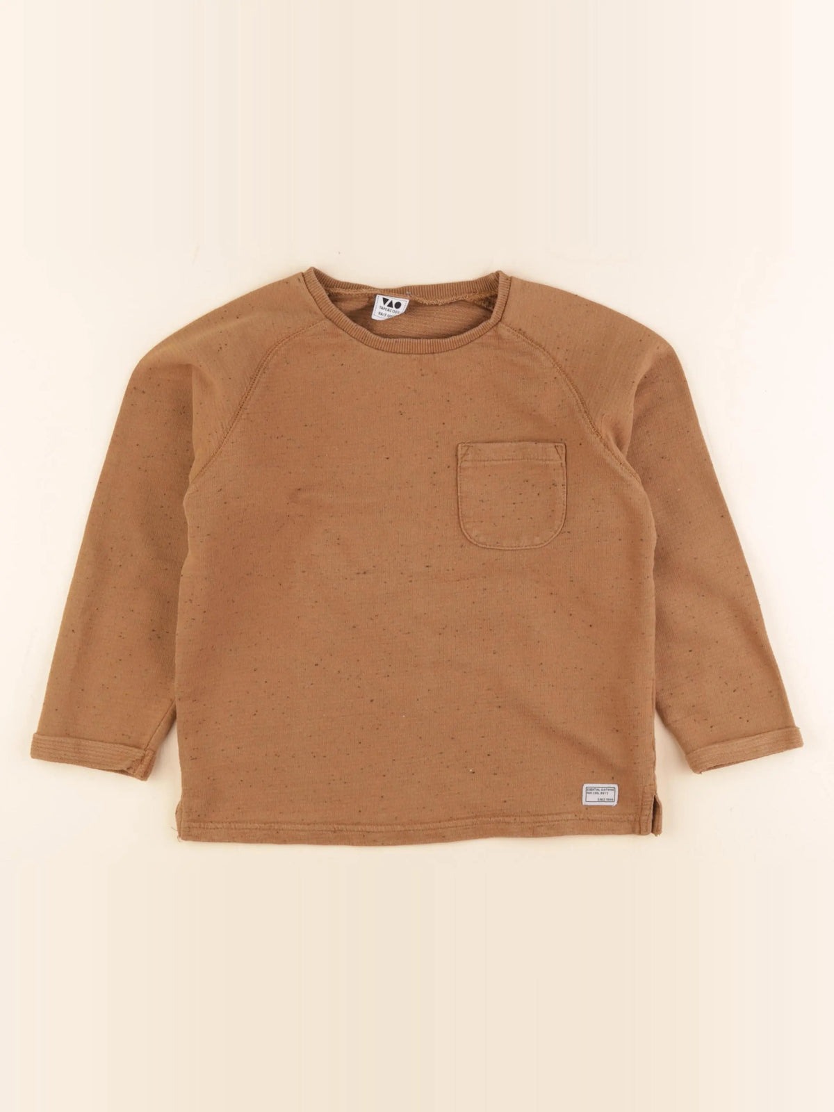 Tape à l'oeil - sweat marron - 8 ans