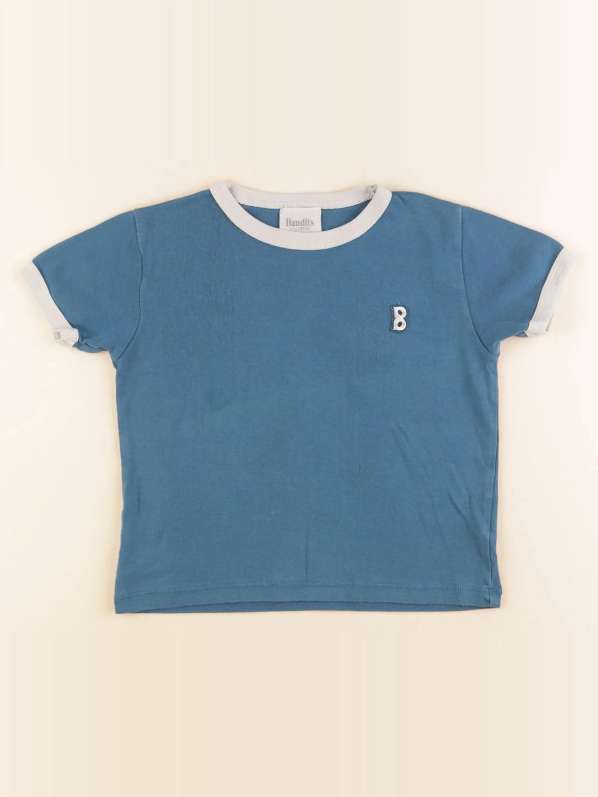Bandits à la crème - tee-shirt bleu - 8 ans