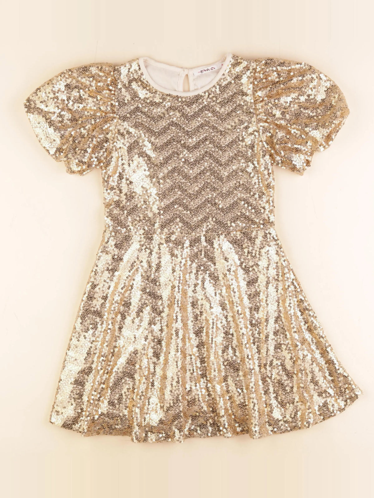 Monoprix - robe or - 8 ans