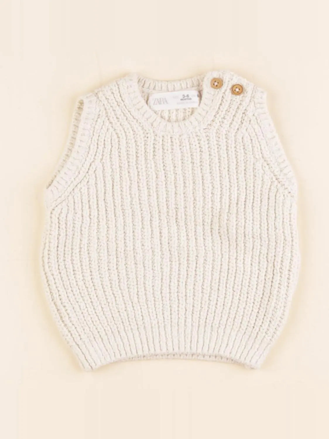 Zara - gilet beige - 3 mois