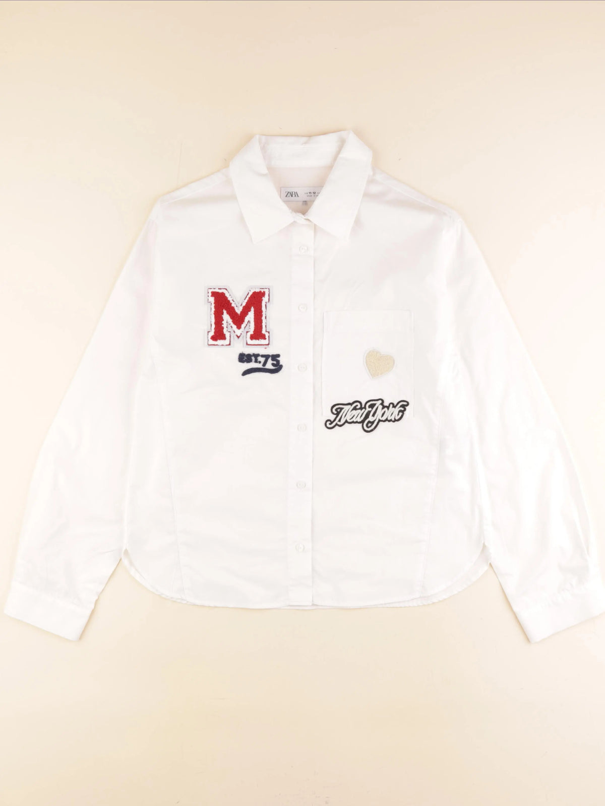 Zara - chemise blanc - 11/12 ans