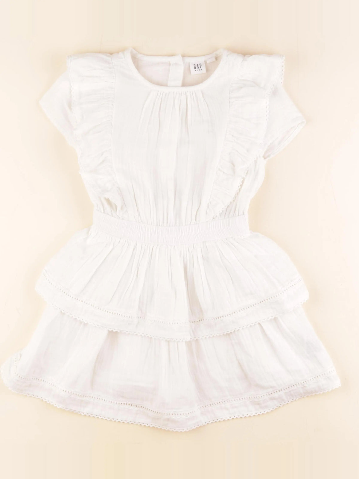 GAP - robe blanc - 6/7 ans