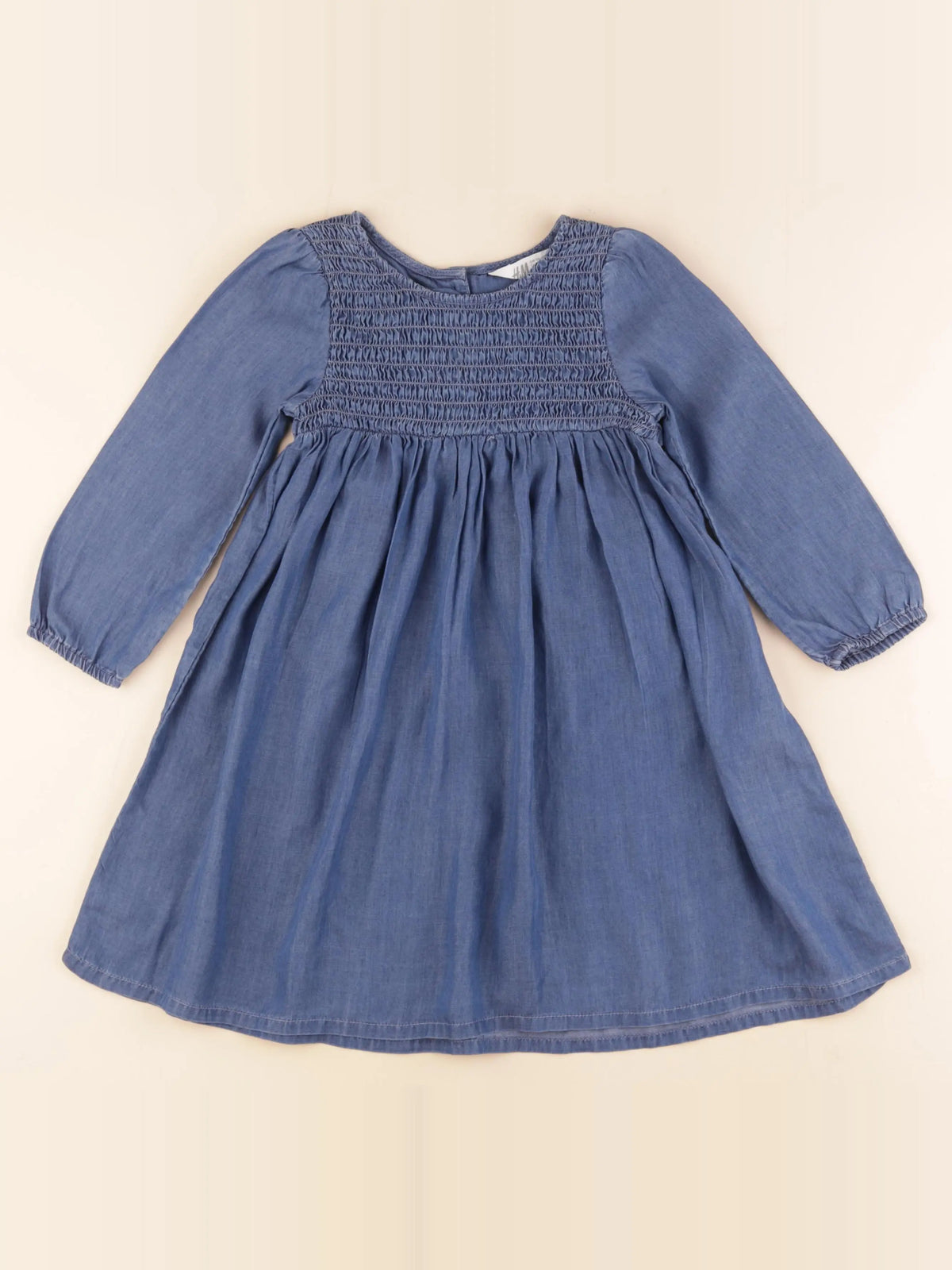 H&M - robe bleu - 4 ans