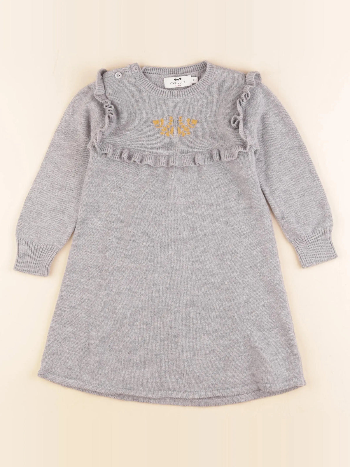 Cyrillus - robe gris - 24 mois