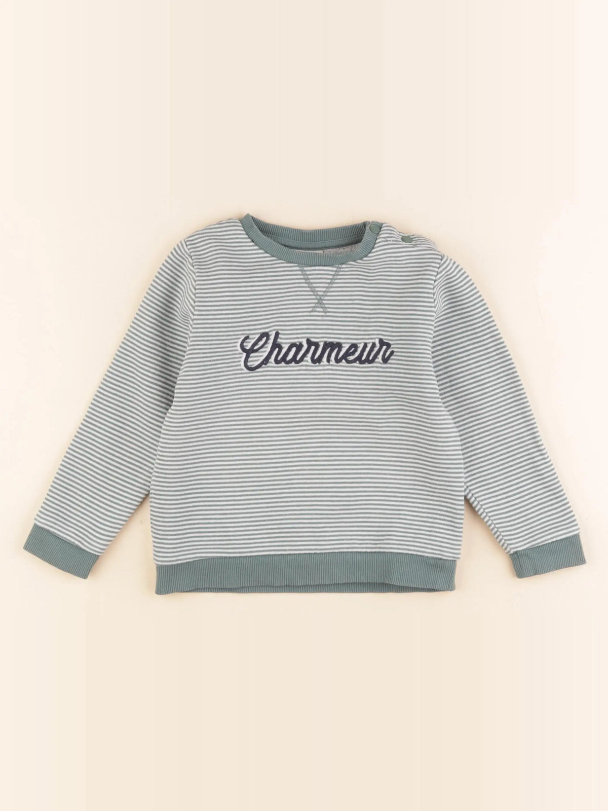 Tape à l'oeil - sweat vert - 24 mois