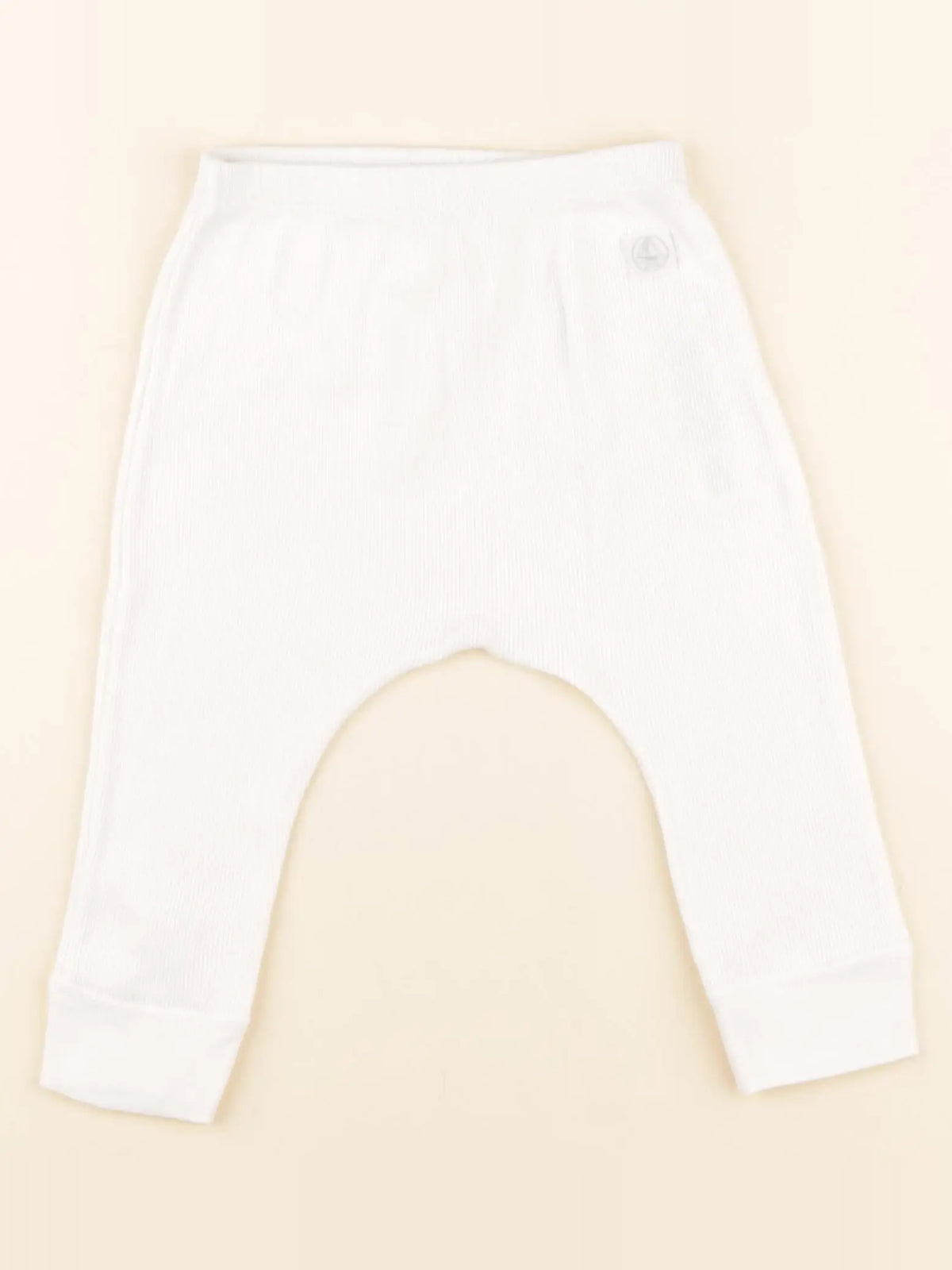 Petit Bateau - sarouel blanc - 12 mois