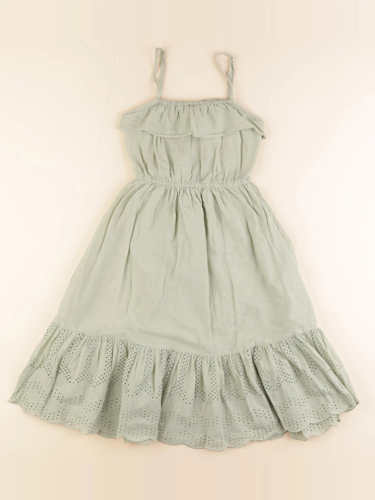 Monoprix - robe vert - 6 ans