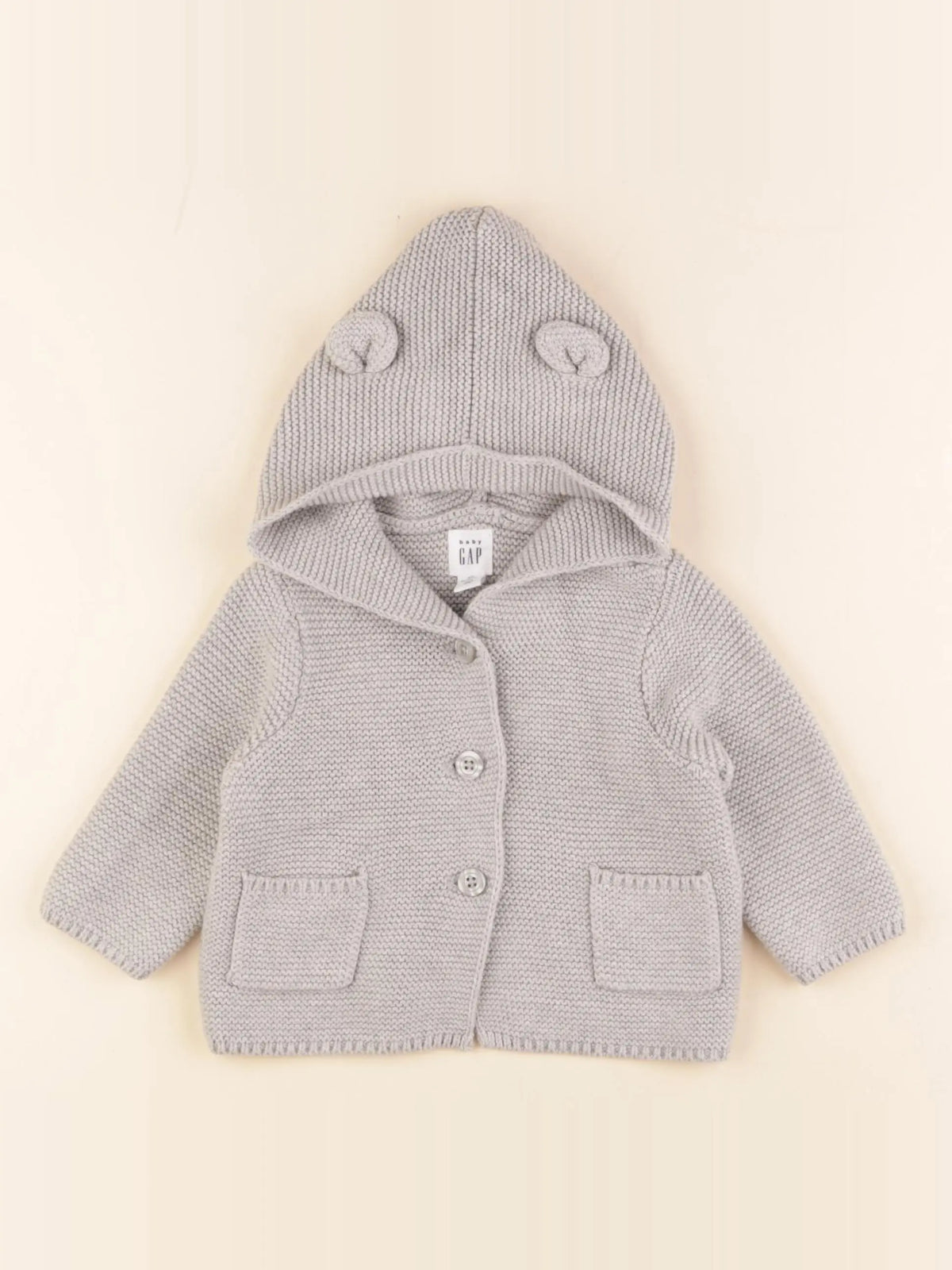 GAP - veste gris - 3/6 mois
