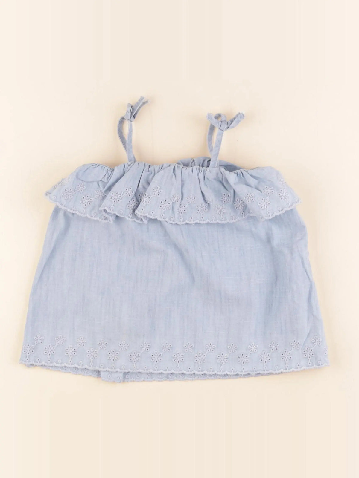 Zara - blouse bleu - 12/18 mois