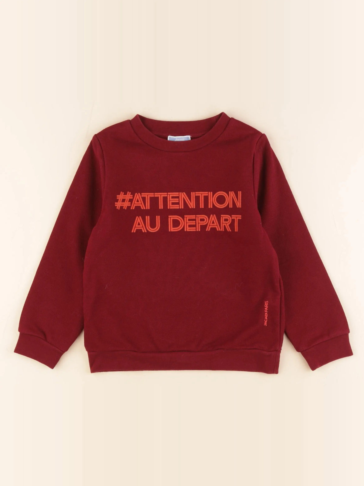 Jacadi - sweat rouge - 6 ans