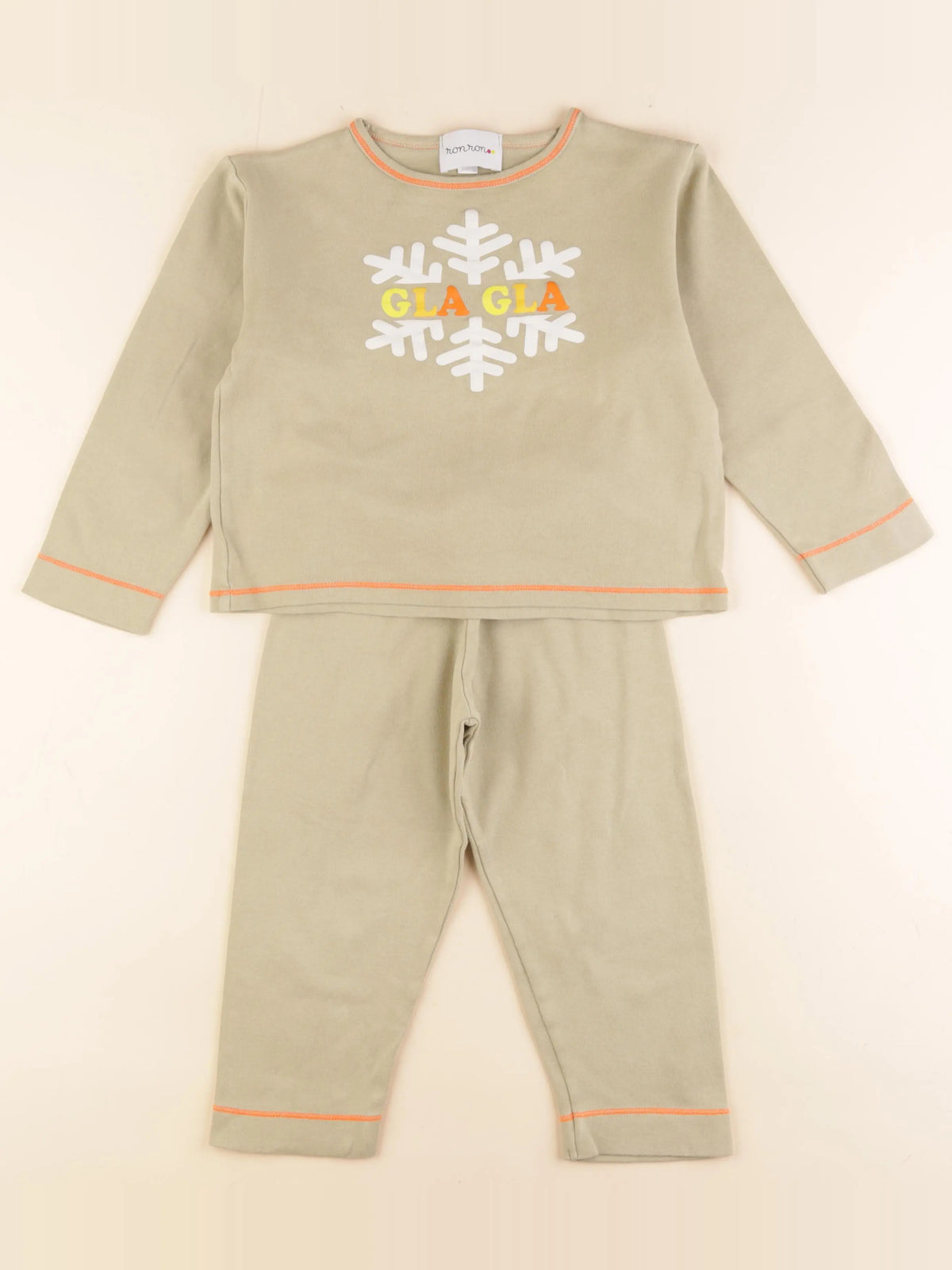 Ronron - pyjama coton multicolore - 6/7 ans