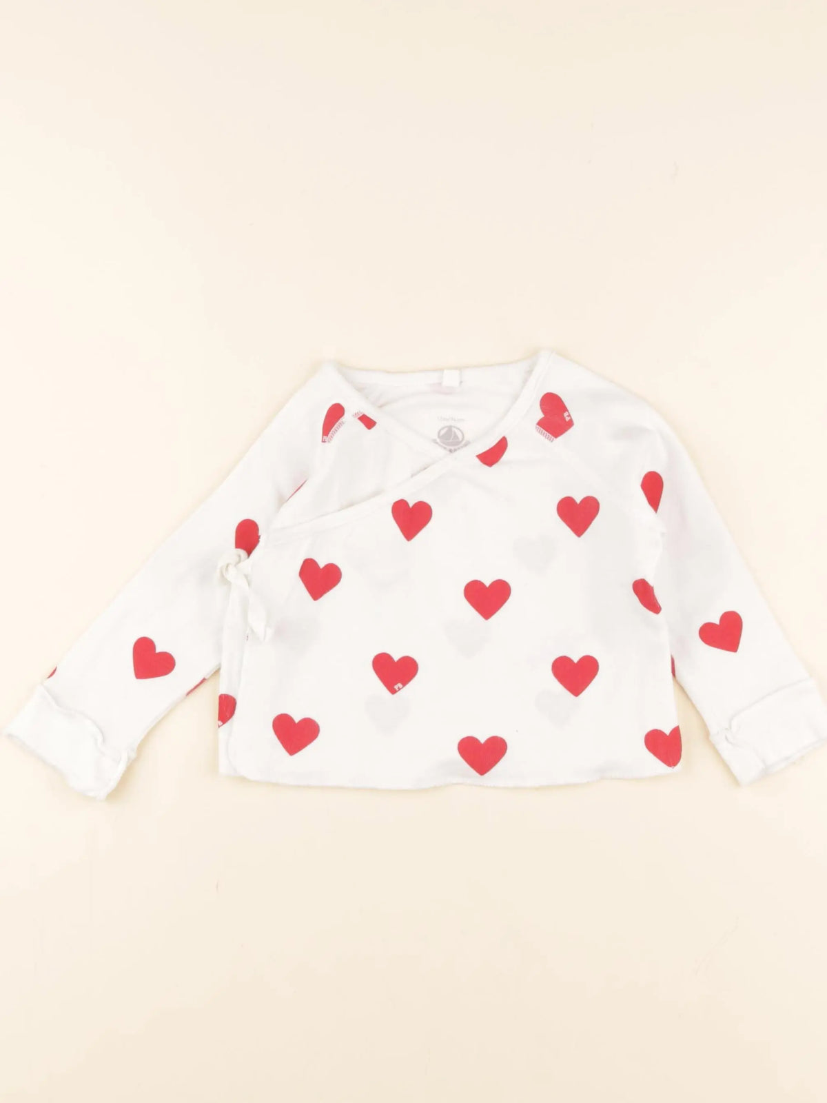 Petit Bateau - tee-shirt rouge - 12 mois