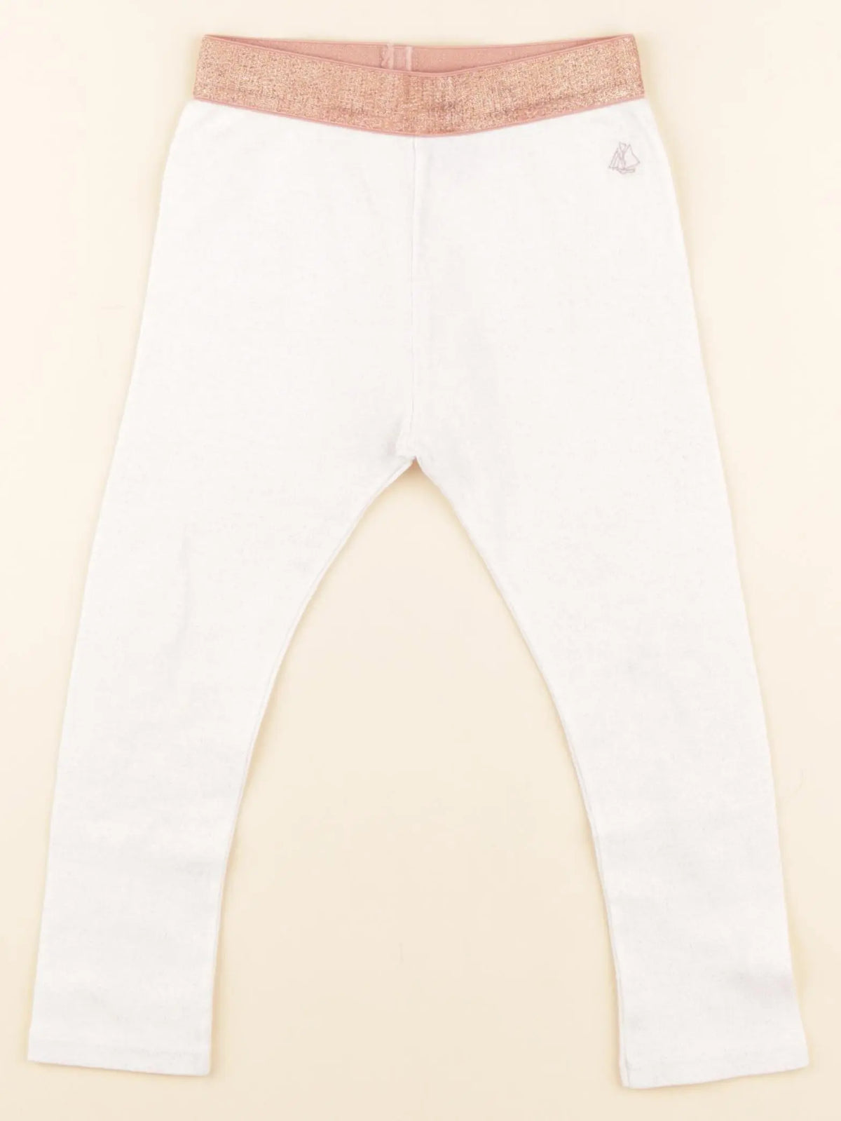 Petit Bateau - legging blanc - 36 mois
