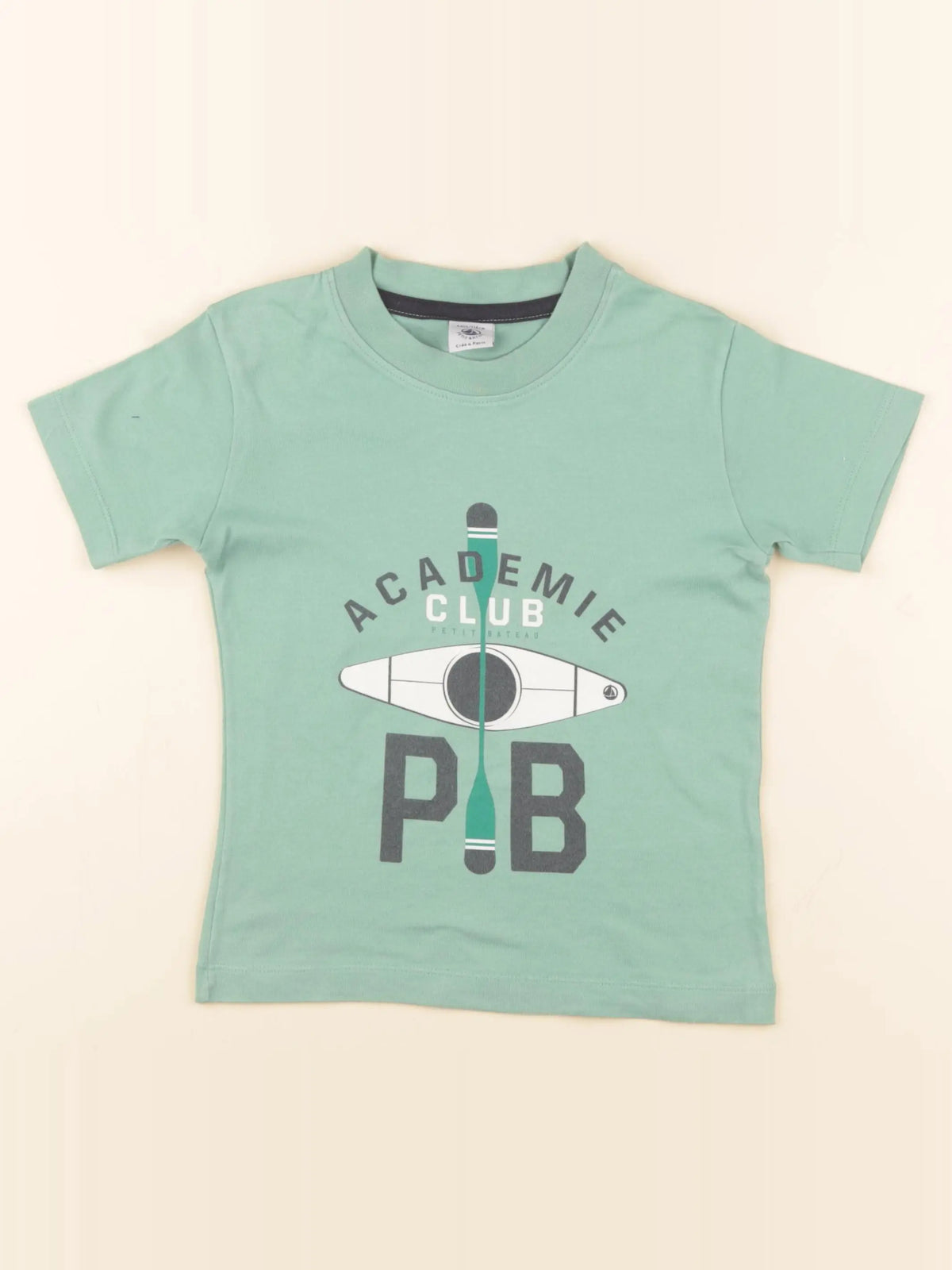 Petit Bateau - tee-shirt vert - 6 ans