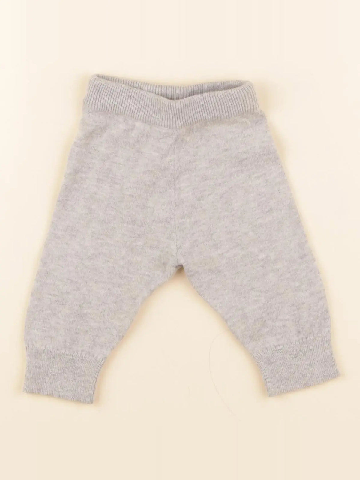 Petit Bateau - legging gris - 0 mois