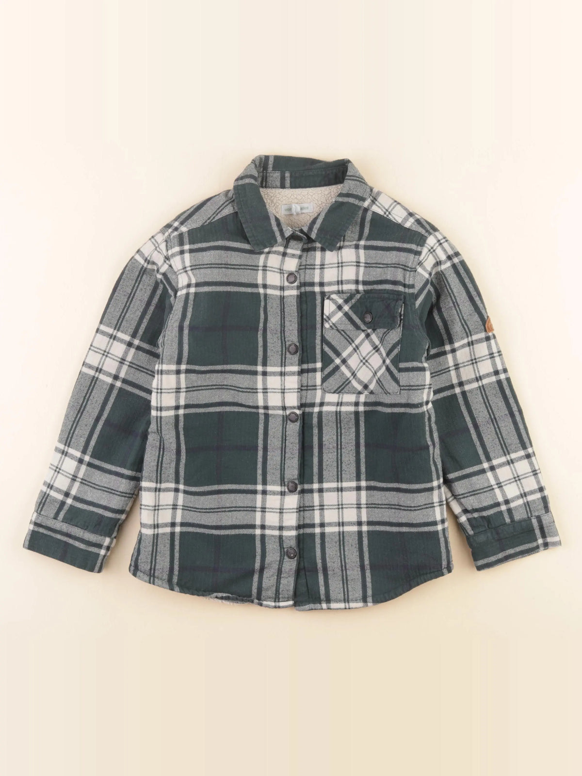 Vertbaudet - sur-chemise vert - 6 ans