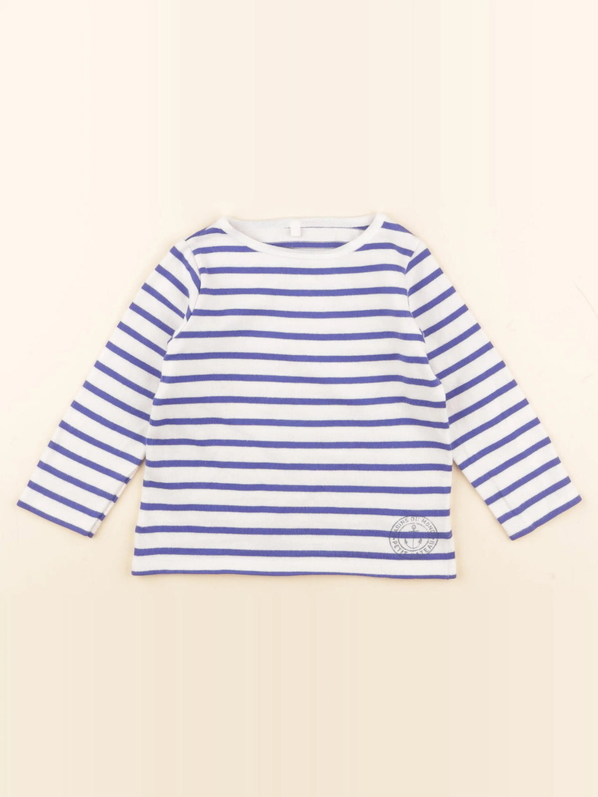 Petit Bateau - tee-shirt bleu - 3 ans