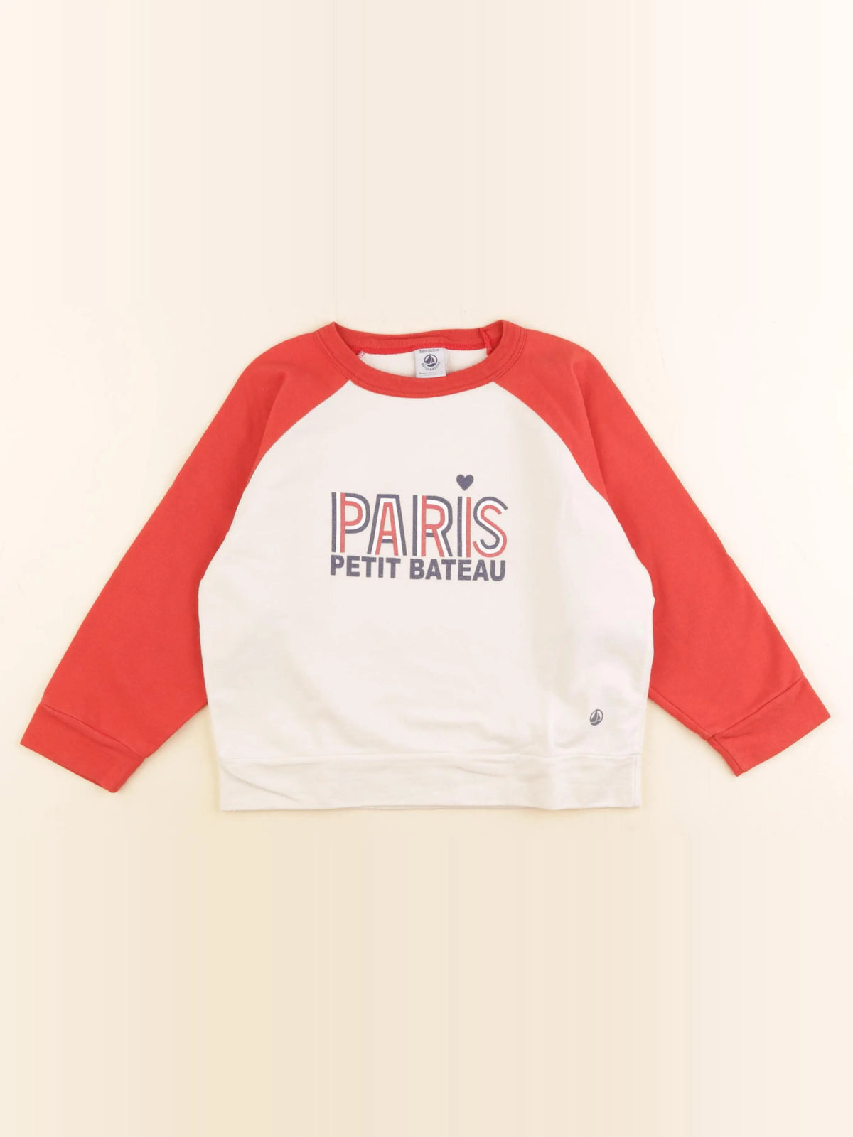 Petit Bateau - sweat beige - 5 ans