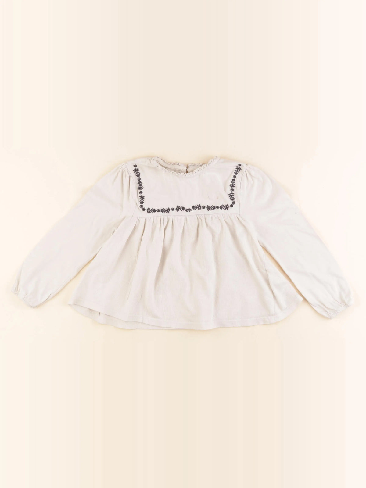 Vertbaudet - tee-shirt beige - 4 ans