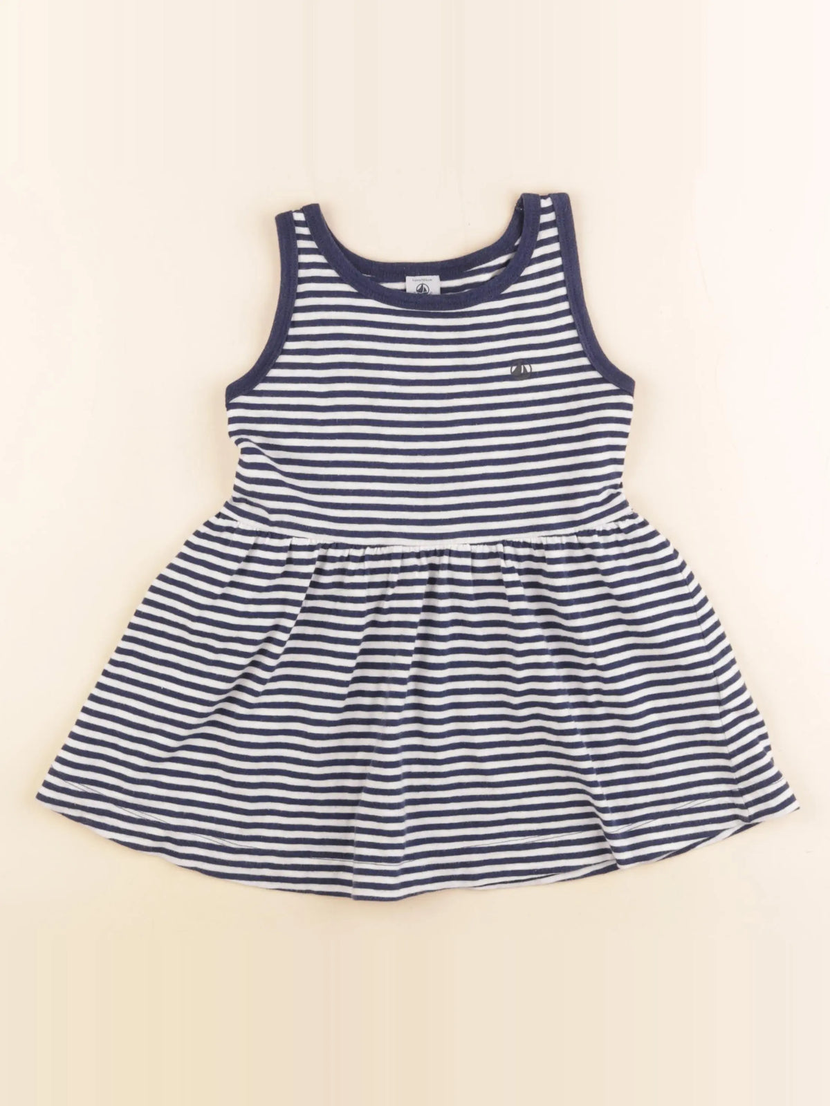 Petit Bateau - robe bleu - 4 ans