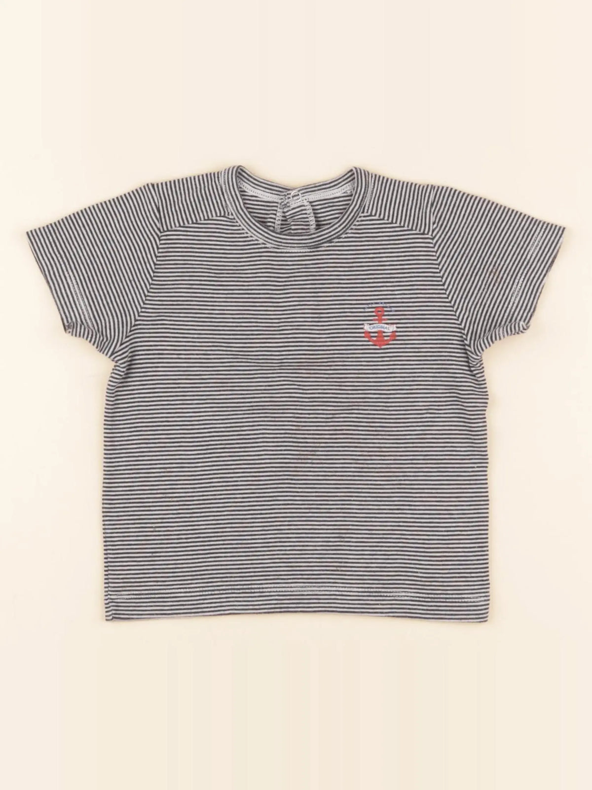 Petit Bateau - tee-shirt bleu - 18 mois