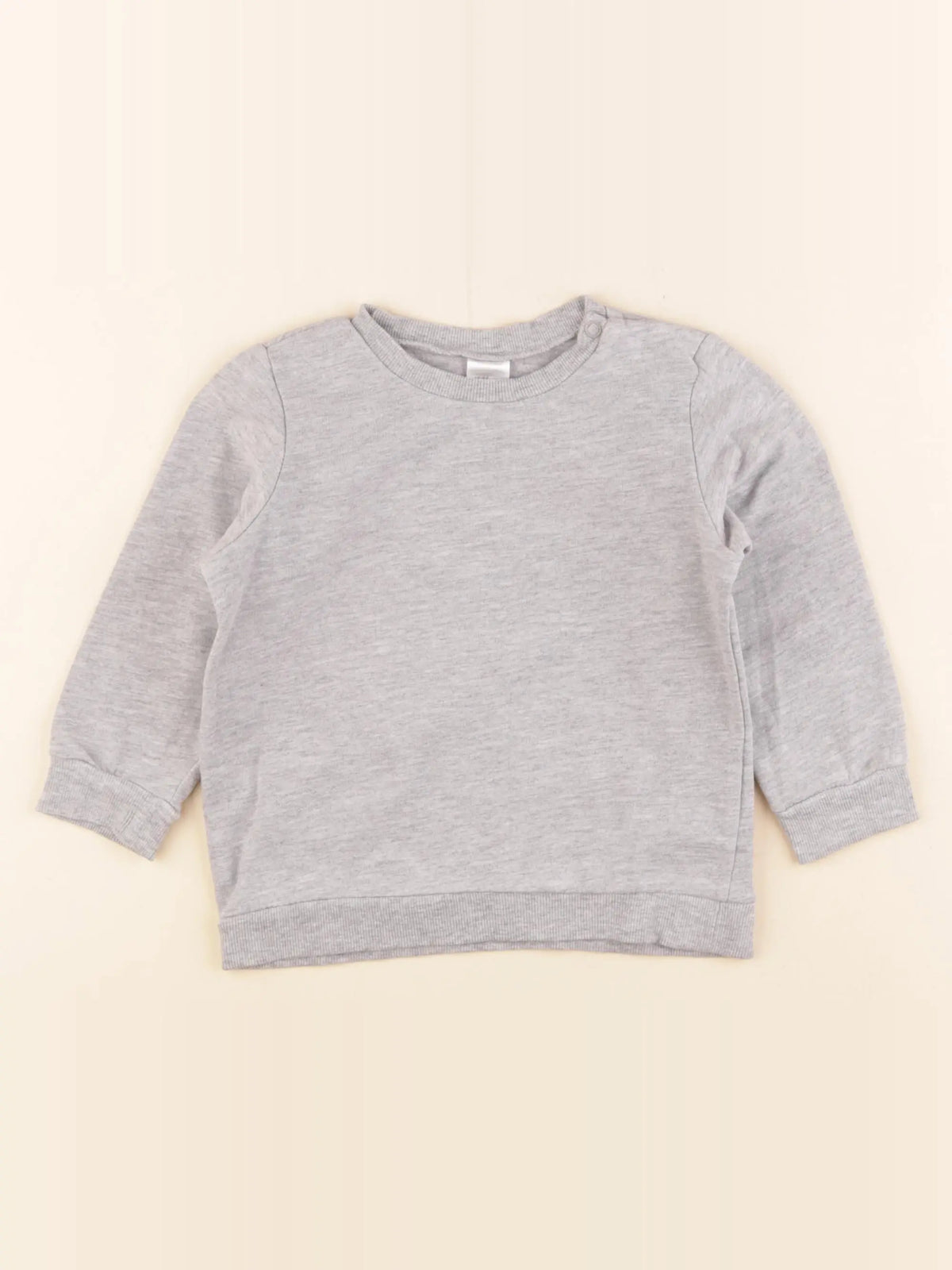 H&M - sweat gris - 18 mois
